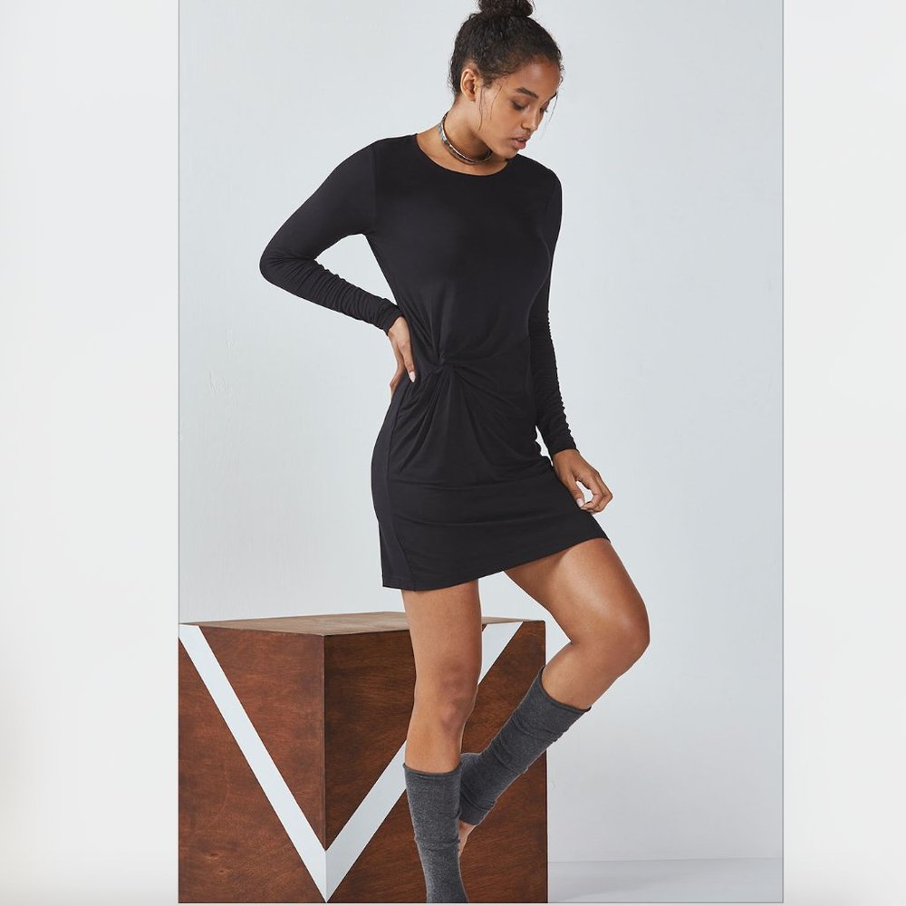 Fabletics Brooke Long Sleeve Dress Black
